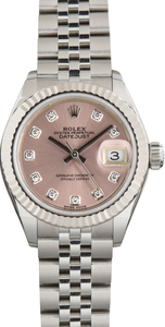 Used Rolex Lady Datejust Ref 279174 Pink Diamond Dial