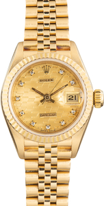 Used Ladies Rolex Datejust Ref 69178 Chevy Diamond Dial