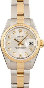 Lady Rolex Datejust 79173 Silver Diamond Dial