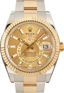 Rolex Sky-Dweller 326933 Champagne Index Dial