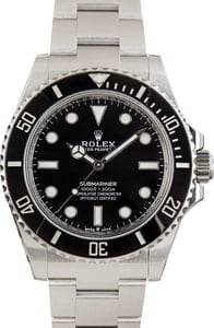 Rolex Submariner 124060 Black No Date Dial