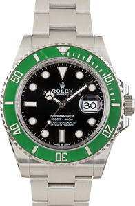 Pre-Owned Rolex Submariner Starbucks ref 126610LV Green Bezel