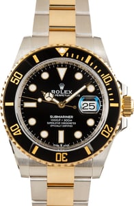 Pre-Owned Rolex Submariner Black Dial Steel & 18k Gold ref 126613