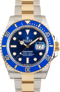 Used Rolex Submariner Bluesy 126613LB Steel & 18k Yellow Gold