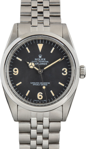 Vintage Black Dial Rolex Explorer 1016 Stainless Steel