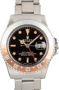 Vintage Stainless Steel Rolex GMT-Master Pepsi Ref 1675