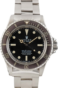 Vintage Rolex Submariner 5512 Black Dial