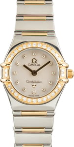 Used Omega Two Tone Constellation Mother of Pearl Diamond Dial