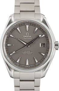 Used Steel Omega Seamaster Aqua Terra Grey Dial