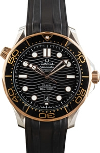 Preowned Omega Seamaster Steel & 18k Sedna Gold