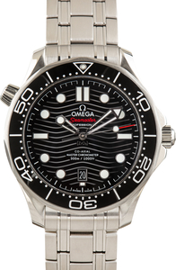 Pre-Owned Omega Black Dial Seamaster Diver 300M
