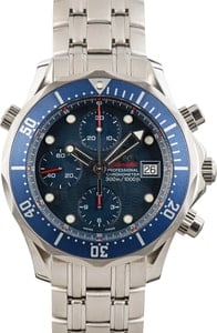 Used Omega Seamaster Diver 300M 2225.80.00 Blue Wave Dial