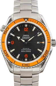 Omega Seamaster Steel Planet Ocean 600M Orange Bezel