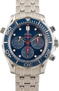 Used Omega Steel Seamaster Diver 300M Blue Dial