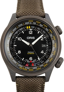 Oris ProPilot Altimeter Meter Scale Black Dial