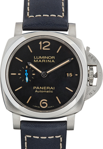 Pre-Owned Stainless Steel Panerai Luminor Marina Ref PAM01392 Black Dial