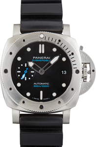 Used Panerai Luminor Submersible Ref PAM00973 Black Dial