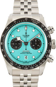 Pre-Owned Black Bay Chrono Stainless Steel Ref 79360N Turquoise Dial