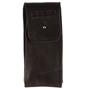 Italian Watch Pouch - Supple Black Leather