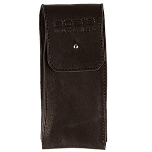 Italian Leather Watch Pouch - Supple Dark Brown Leather