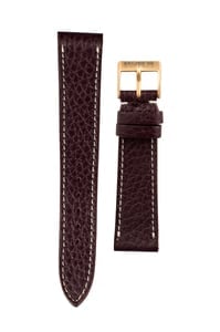 Italian Leather Watch Strap Brown - 19mm