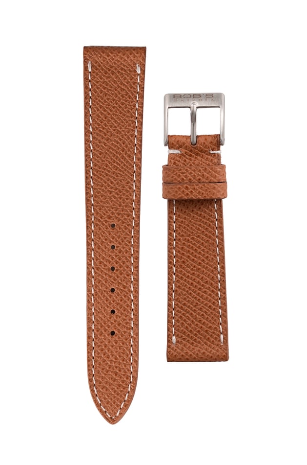 Italian Leather Watch Strap Tan - 19mm