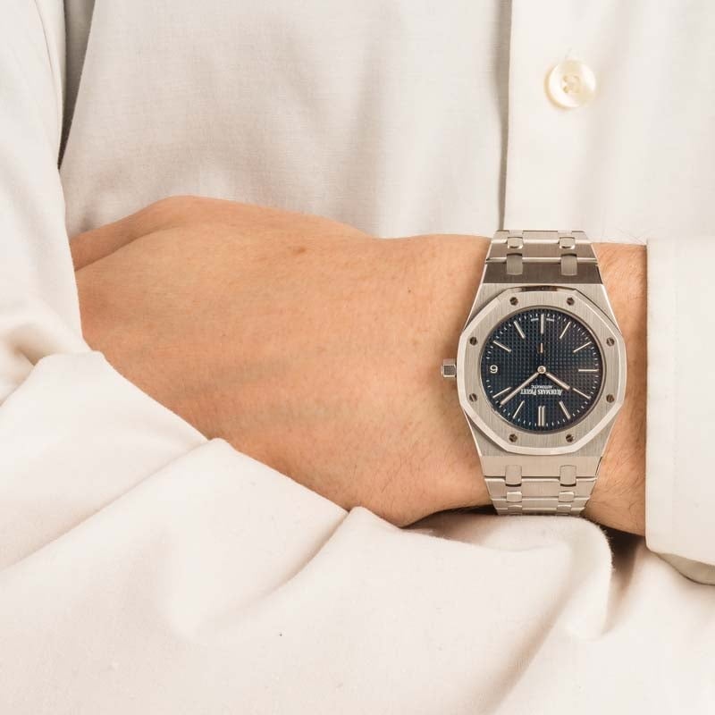 Audemars Piguet Royal Oak "Jumbo" Extra Thin Blue Dial