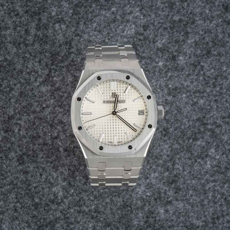 Audemars Piguet Royal Oak Selfwinding Silver Grande Tapisserie Dial