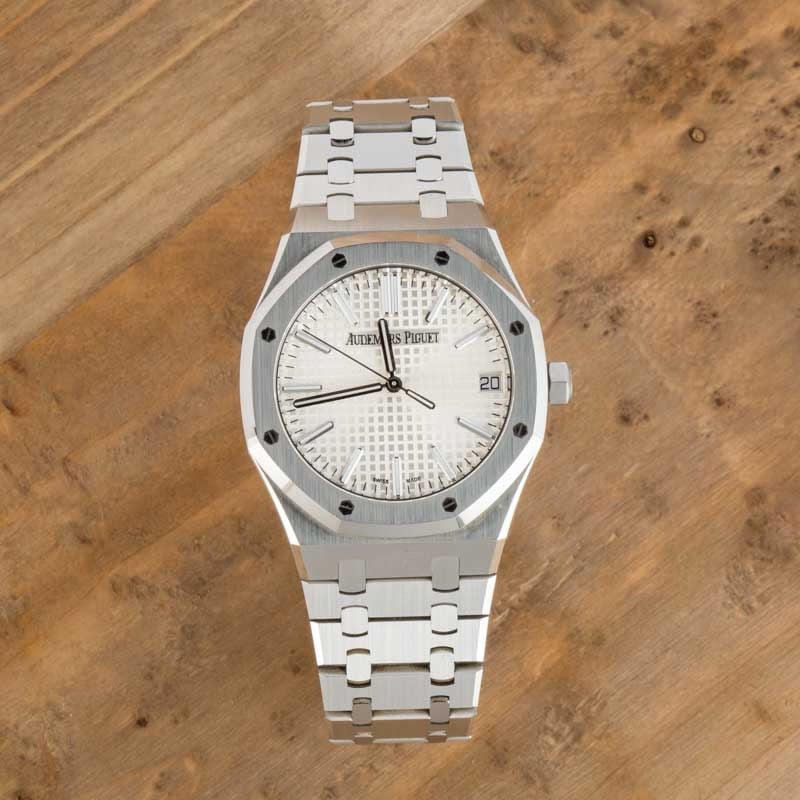 Audemars Piguet Royal Oak Silver Grande Tapisserie Dial