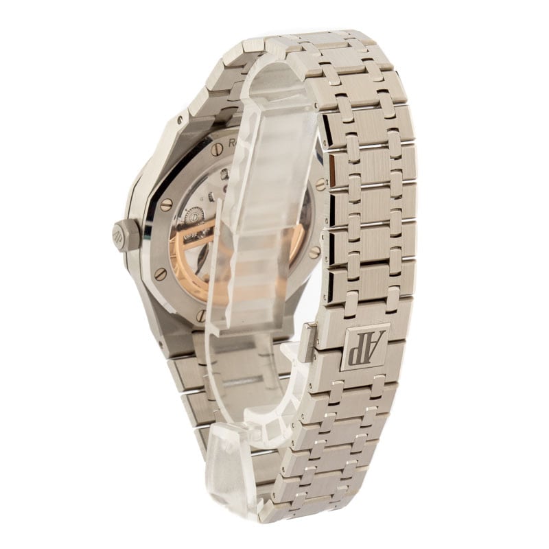 Audemars Piguet 15510ST.OO.1320ST.07 Royal Oak Selfwinding Black Dial Watch  - Luxury Watches USA