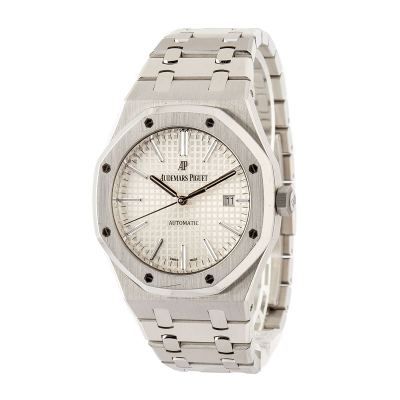 Audemars Piguet Royal Oak White Grand Tapisserie Dial