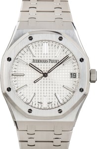 Used Audemars Piguet Royal Oak Selfwinding Silver Grande Tapisserie Dial
