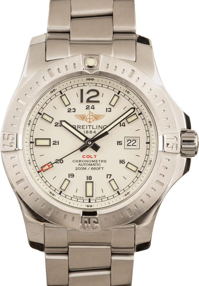 pre owned breitling colt automatic