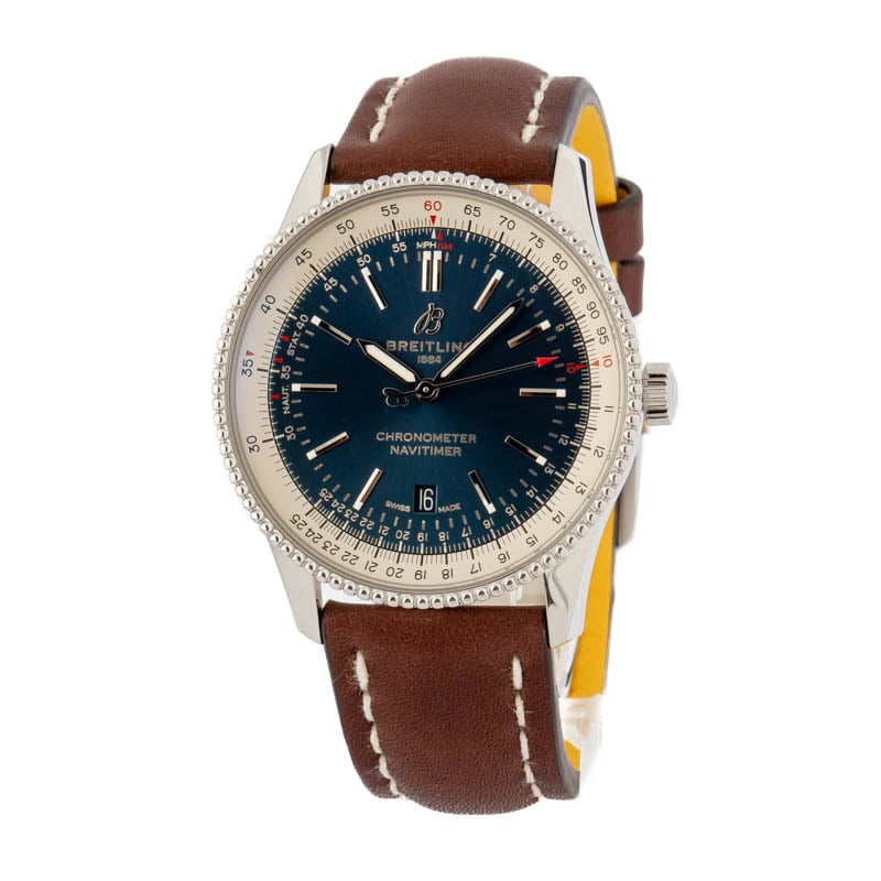 Mens Breitling Navitimer Blue Dial