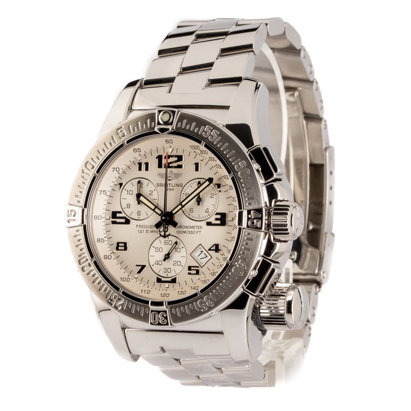 Pre-Owned Breitling Emergency Mission Silver Dial