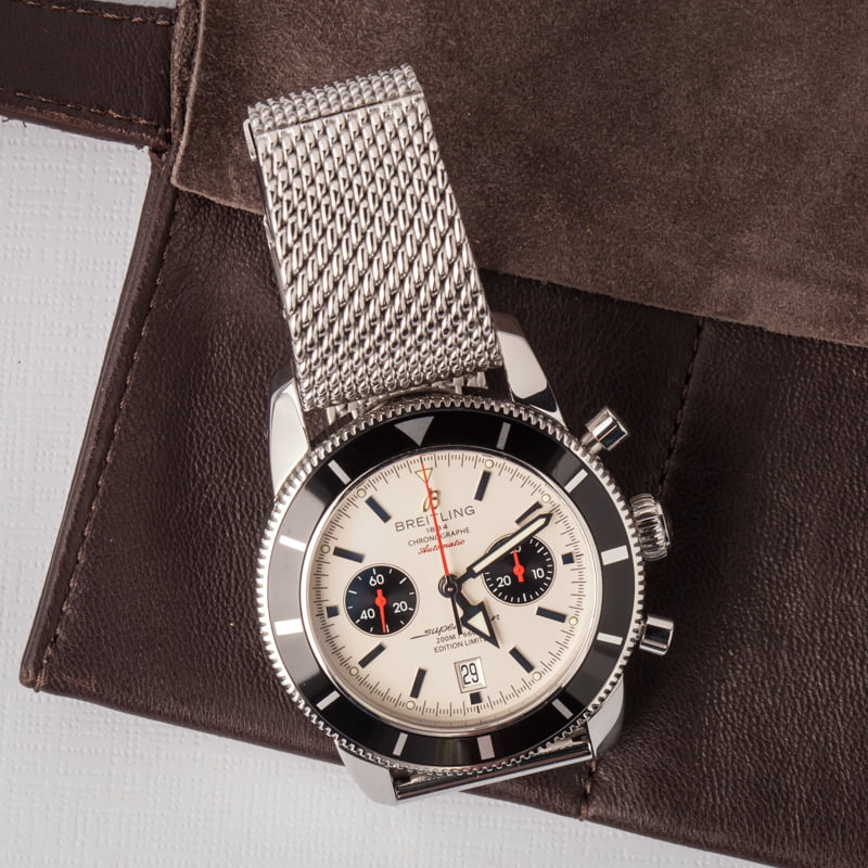 Breitling SuperOcean Heritage Chronograph Silver Dial