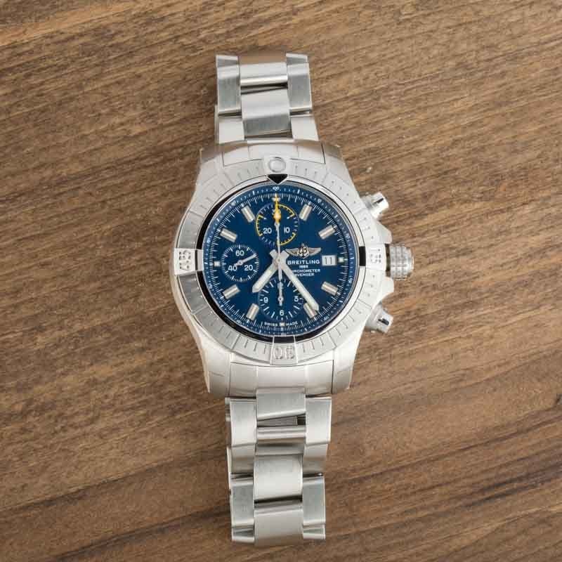 Breitling Avenger Chronograph 45 Stainless Steel Blue Dial