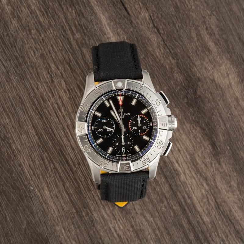 Breitling Avenger B01 Chronograph 42 Black Dial & Strap
