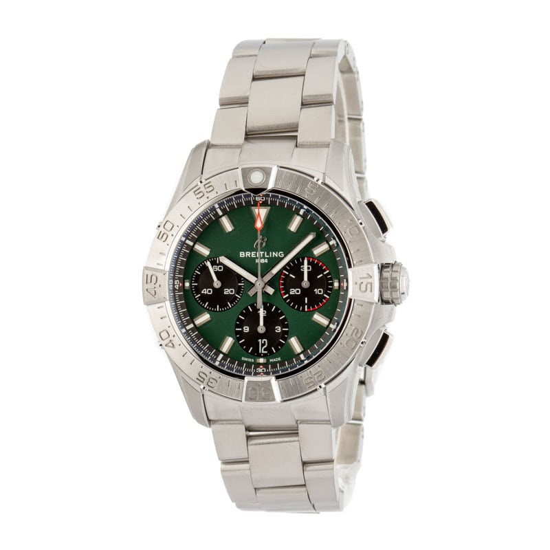 Breitling Avenger B01 Chronograph 42 Green Dial Stainless Steel