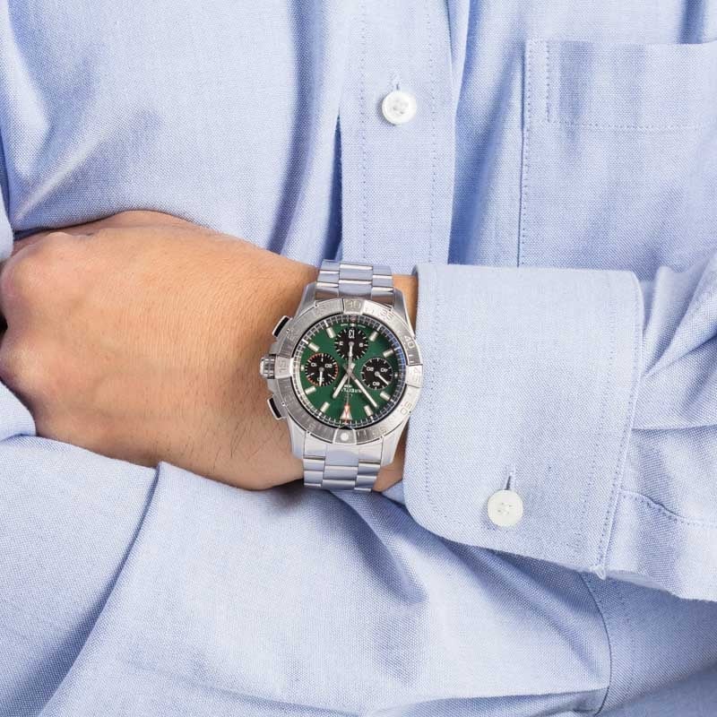 Breitling Avenger B01 Chronograph 42 Green Dial Stainless Steel