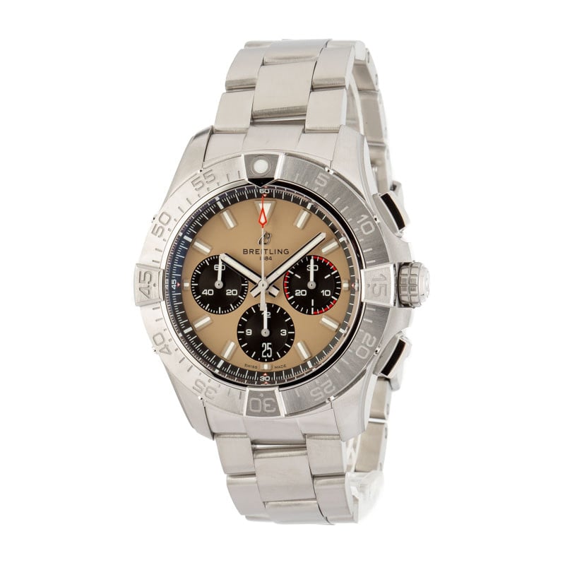 Breitling Avenger B01 Chronograph 44 Beige Dial Stainless Steel