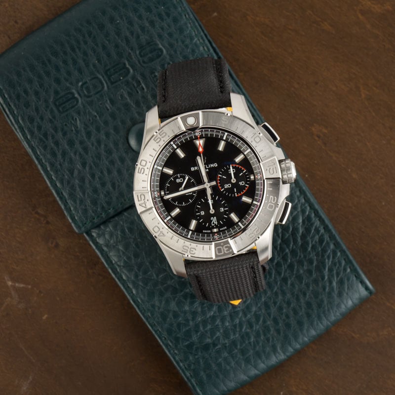 Breitling Avenger B01 Chronograph 44 Black Dial & Strap