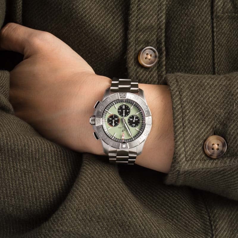 Breitling Avenger B01 Chronograph 44 Green Dial Stainless Steel