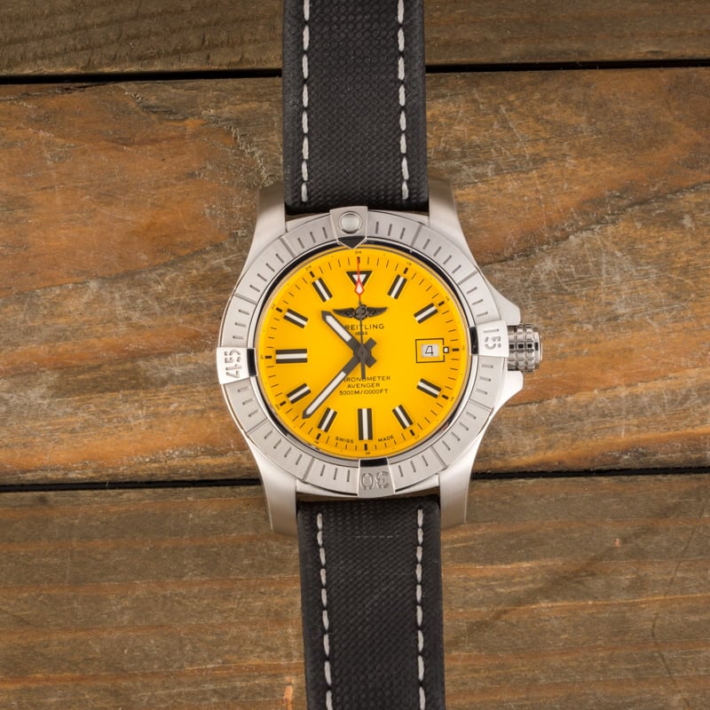 Breitling Avenger Seawolf Yellow Dial