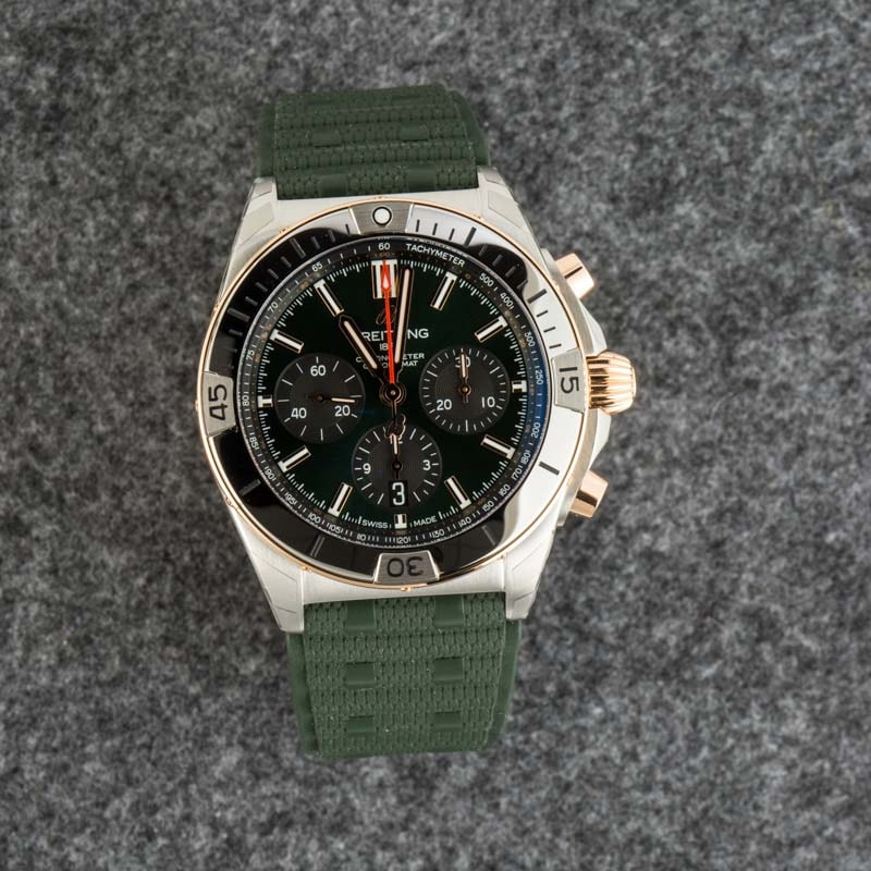 Breitling Chronomat B01 42 Green Dial