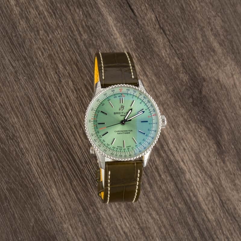 Breitling Navitimer Automatic 36 Mint Green Dial