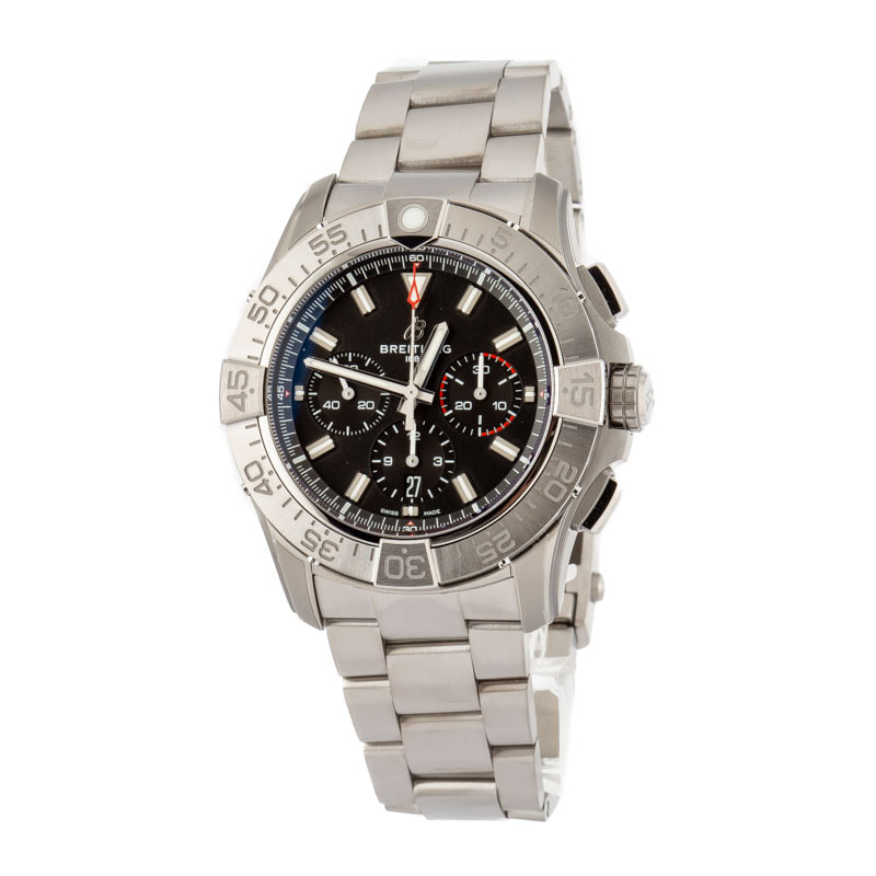 Breitling Super Avenger B01 Chronograph 46 Black Dial Titanium