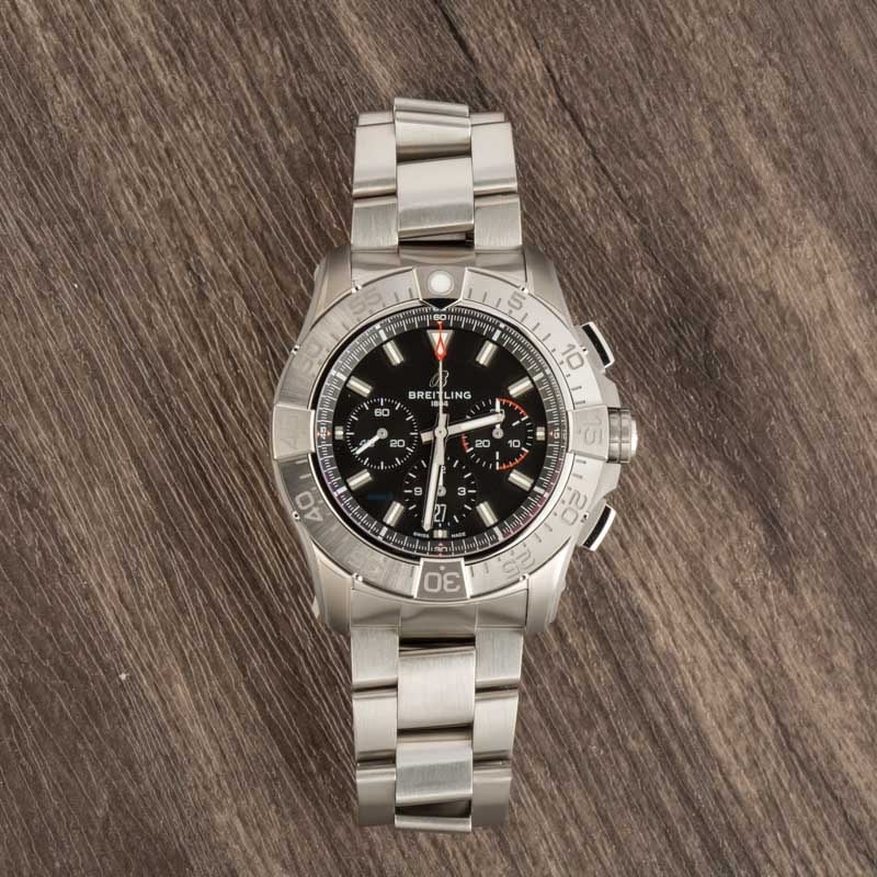 Breitling Super Avenger B01 Chronograph 46 Black Dial Titanium