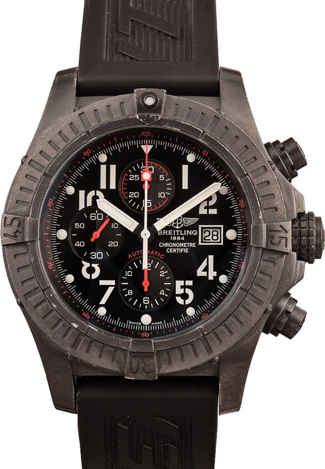 Breitling super avenger black steel 2025