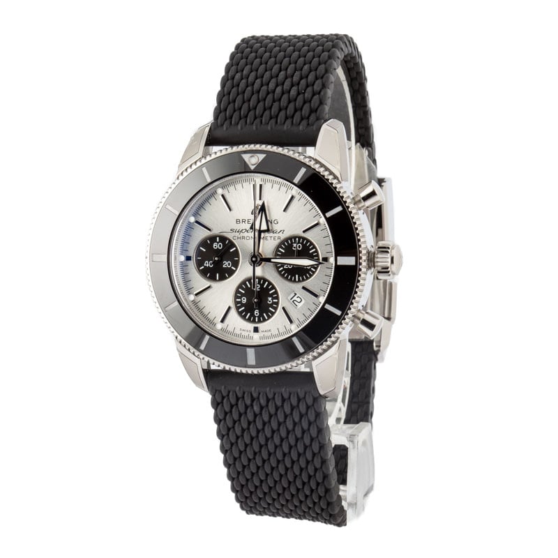 Breitling Superocean Heritage B01 Chronograph 44 Silver Dial